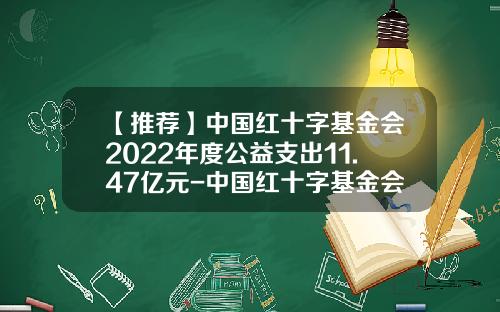 【推荐】中国红十字基金会2022年度公益支出11.47亿元-中国红十字基金会电话