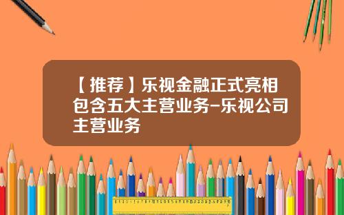 【推荐】乐视金融正式亮相包含五大主营业务-乐视公司主营业务
