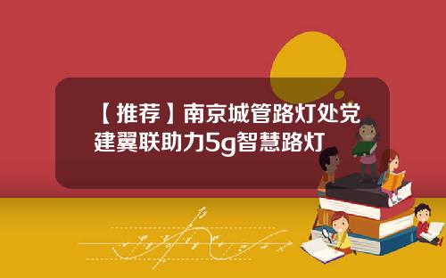 【推荐】南京城管路灯处党建翼联助力5g智慧路灯