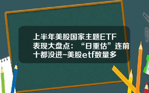 上半年美股国家主题ETF表现大盘点：“日重估”连前十都没进-美股etf数量多少