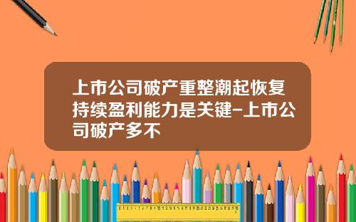 上市公司破产重整潮起恢复持续盈利能力是关键-上市公司破产多不