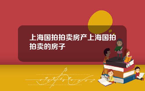 上海国拍拍卖房产上海国拍拍卖的房子