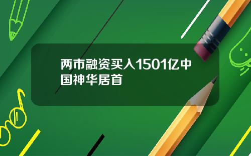 两市融资买入1501亿中国神华居首
