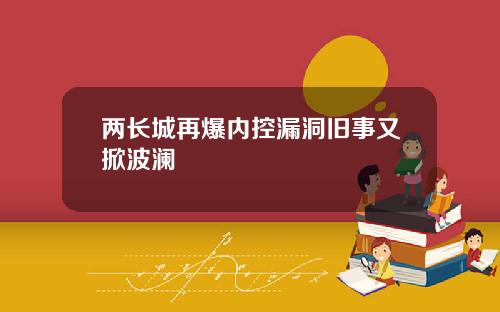两长城再爆内控漏洞旧事又掀波澜