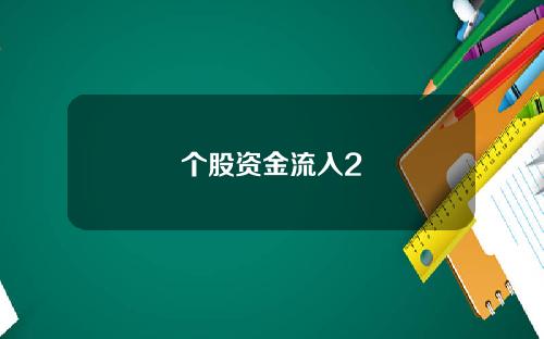 个股资金流入2