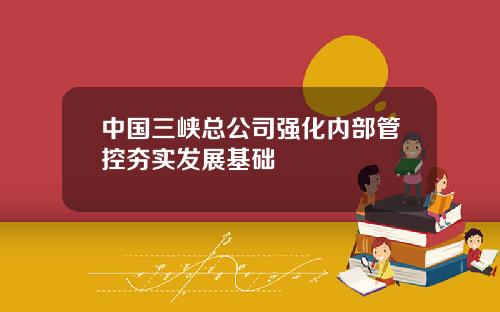 中国三峡总公司强化内部管控夯实发展基础