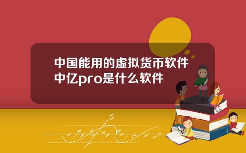 中国能用的虚拟货币软件 中亿pro是什么软件