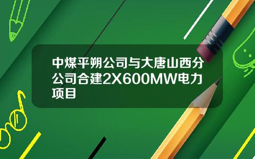 中煤平朔公司与大唐山西分公司合建2X600MW电力项目