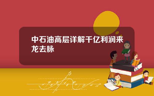 中石油高层详解千亿利润来龙去脉