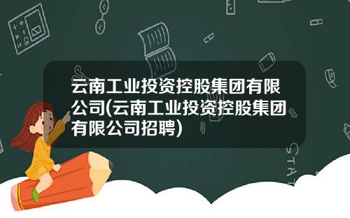 云南工业投资控股集团有限公司(云南工业投资控股集团有限公司招聘)