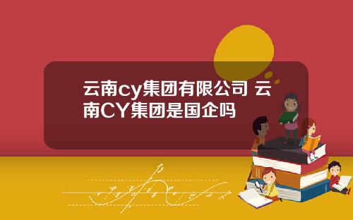 云南cy集团有限公司 云南CY集团是国企吗