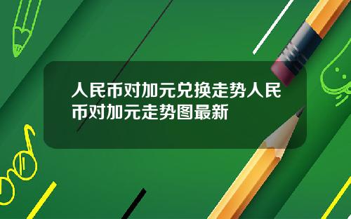 人民币对加元兑换走势人民币对加元走势图最新