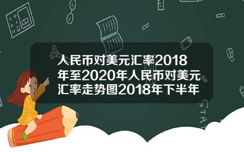 人民币对美元汇率2018年至2020年人民币对美元汇率走势图2018年下半年