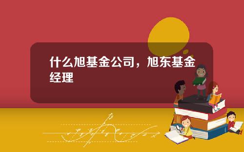 什么旭基金公司，旭东基金经理