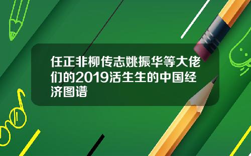 任正非柳传志姚振华等大佬们的2019活生生的中国经济图谱