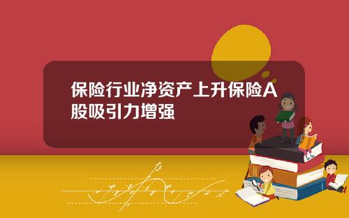 保险行业净资产上升保险A股吸引力增强