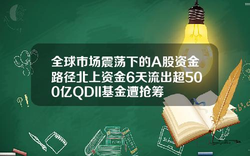 全球市场震荡下的A股资金路径北上资金6天流出超500亿QDII基金遭抢筹