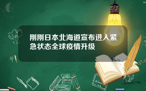 刚刚日本北海道宣布进入紧急状态全球疫情升级