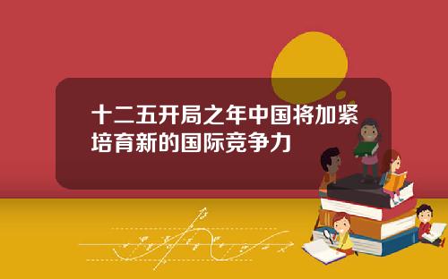 十二五开局之年中国将加紧培育新的国际竞争力