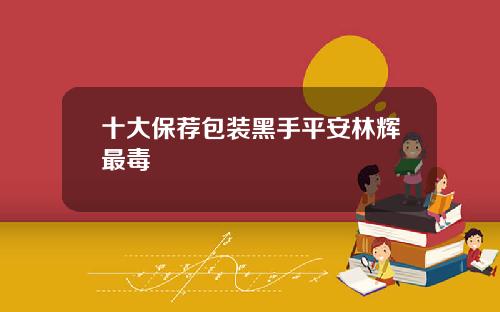 十大保荐包装黑手平安林辉最毒