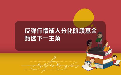 反弹行情渐入分化阶段基金甄选下一主角
