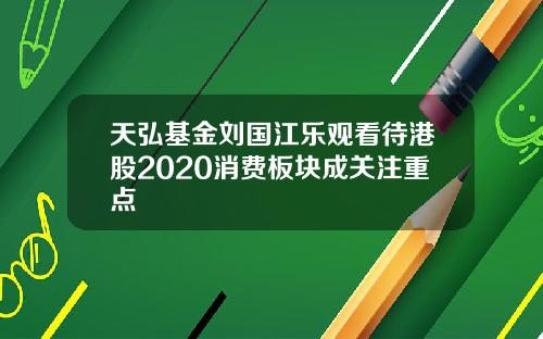 天弘基金刘国江乐观看待港股2020消费板块成关注重点
