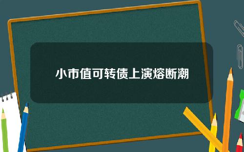 小市值可转债上演熔断潮