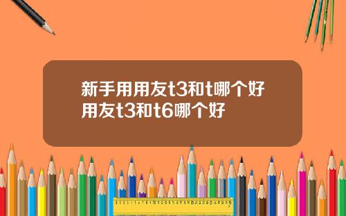 新手用用友t3和t哪个好用友t3和t6哪个好