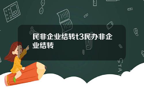 民非企业结转t3民办非企业结转