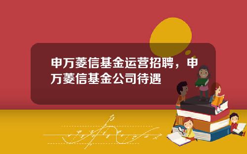 申万菱信基金运营招聘，申万菱信基金公司待遇