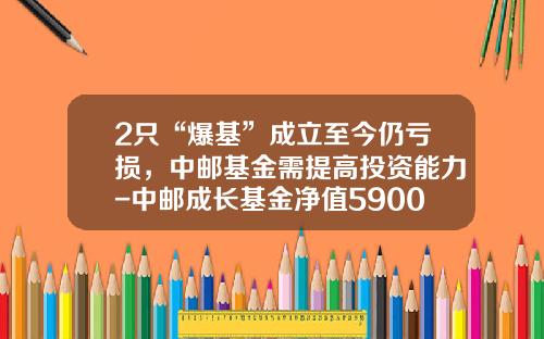 2只“爆基”成立至今仍亏损，中邮基金需提高投资能力-中邮成长基金净值590002