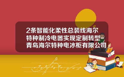 2条智能化柔性总装线海尔特种制冷电器实现定制转型-青岛海尔特种电冰柜有限公司