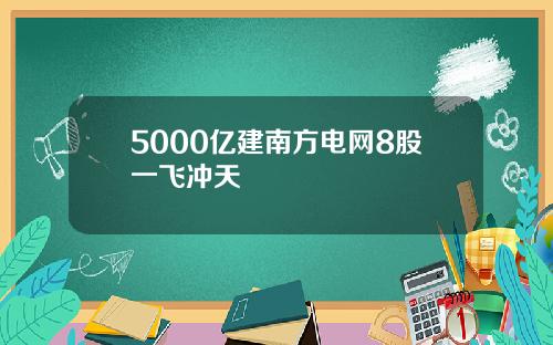 5000亿建南方电网8股一飞冲天