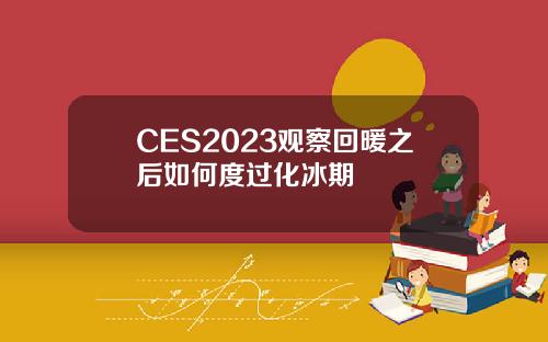 CES2023观察回暖之后如何度过化冰期