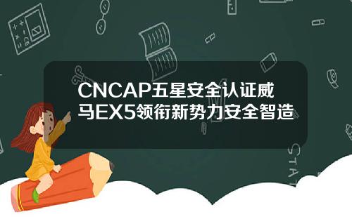 CNCAP五星安全认证威马EX5领衔新势力安全智造