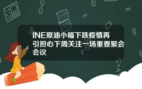 INE原油小幅下跌疫情再引担心下周关注一场重要聚会会议