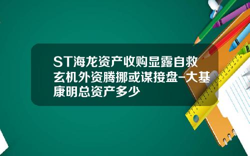 ST海龙资产收购显露自救玄机外资腾挪或谋接盘-大基康明总资产多少