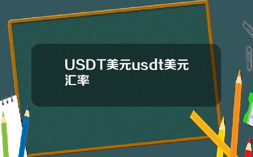 USDT美元usdt美元汇率