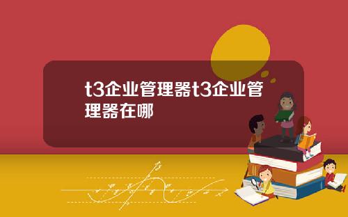 t3企业管理器t3企业管理器在哪
