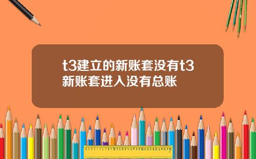 t3建立的新账套没有t3新账套进入没有总账