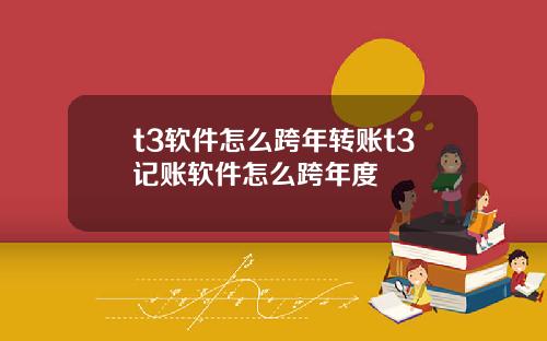 t3软件怎么跨年转账t3记账软件怎么跨年度
