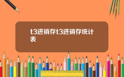 t3进销存t3进销存统计表