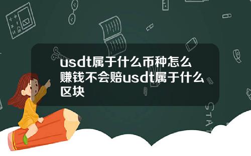 usdt属于什么币种怎么赚钱不会赔usdt属于什么区块