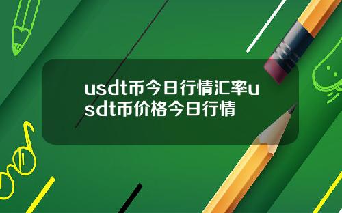 usdt币今日行情汇率usdt币价格今日行情