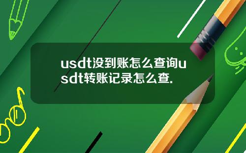 usdt没到账怎么查询usdt转账记录怎么查.