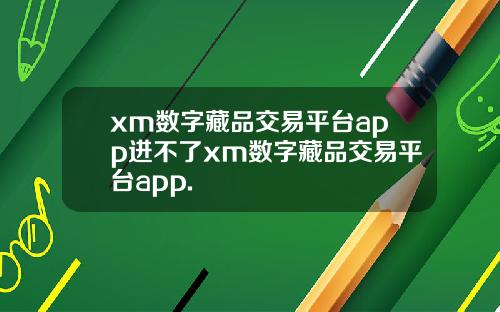 xm数字藏品交易平台app进不了xm数字藏品交易平台app.