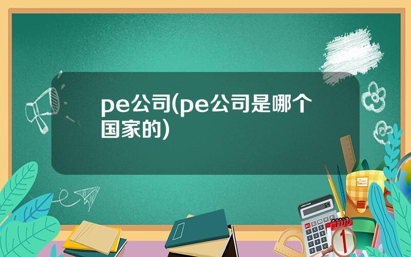 pe公司(pe公司是哪个国家的)