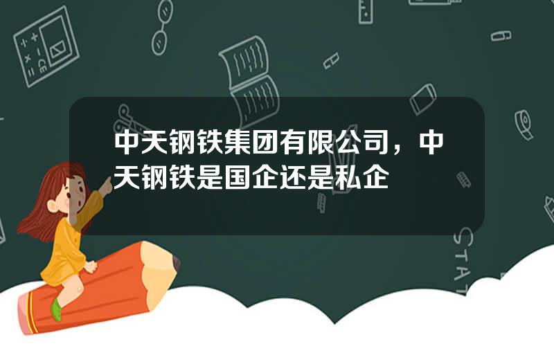中天钢铁集团有限公司，中天钢铁是国企还是私企