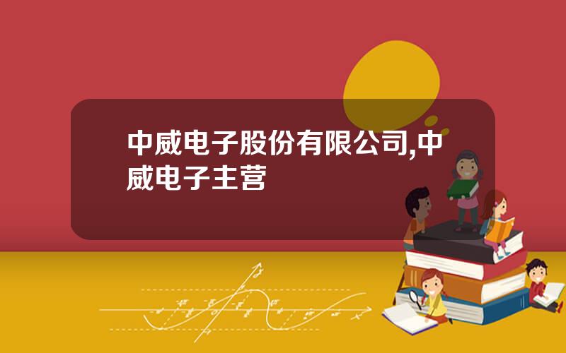 中威电子股份有限公司,中威电子主营