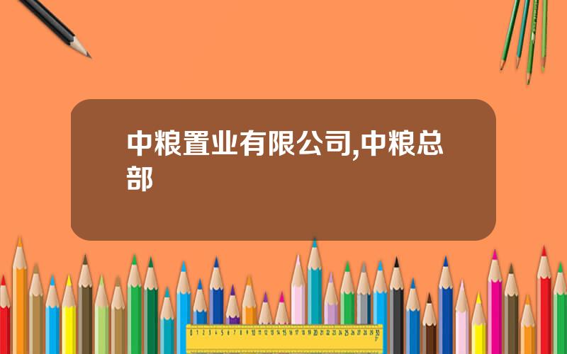 中粮置业有限公司,中粮总部